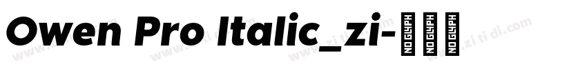 Owen Pro Italic_zi字体转换